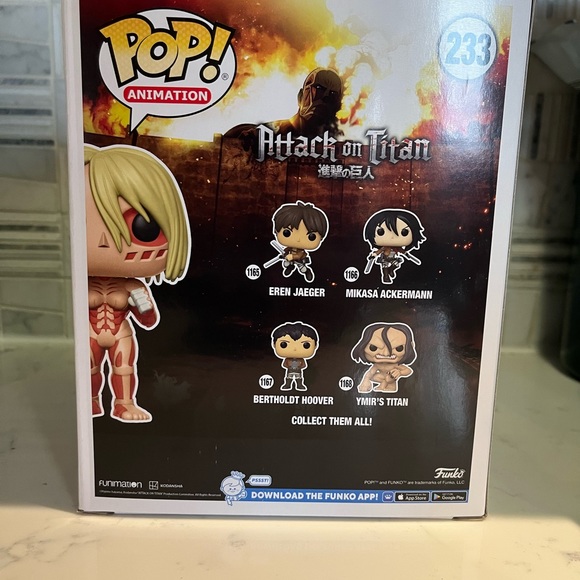 Anime Attack on Titan Female Titan GITD Bait Exclusive Funko Pop 233 - Picture 3 of 7